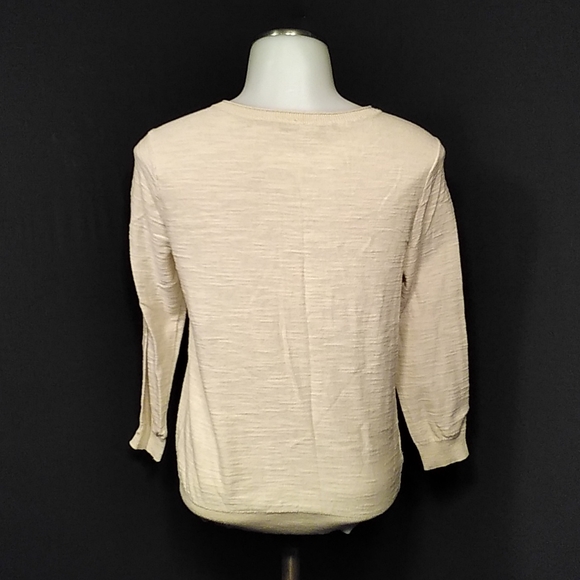 Loft slightly distressed tan/cream cardigan - Picture 4 of 5